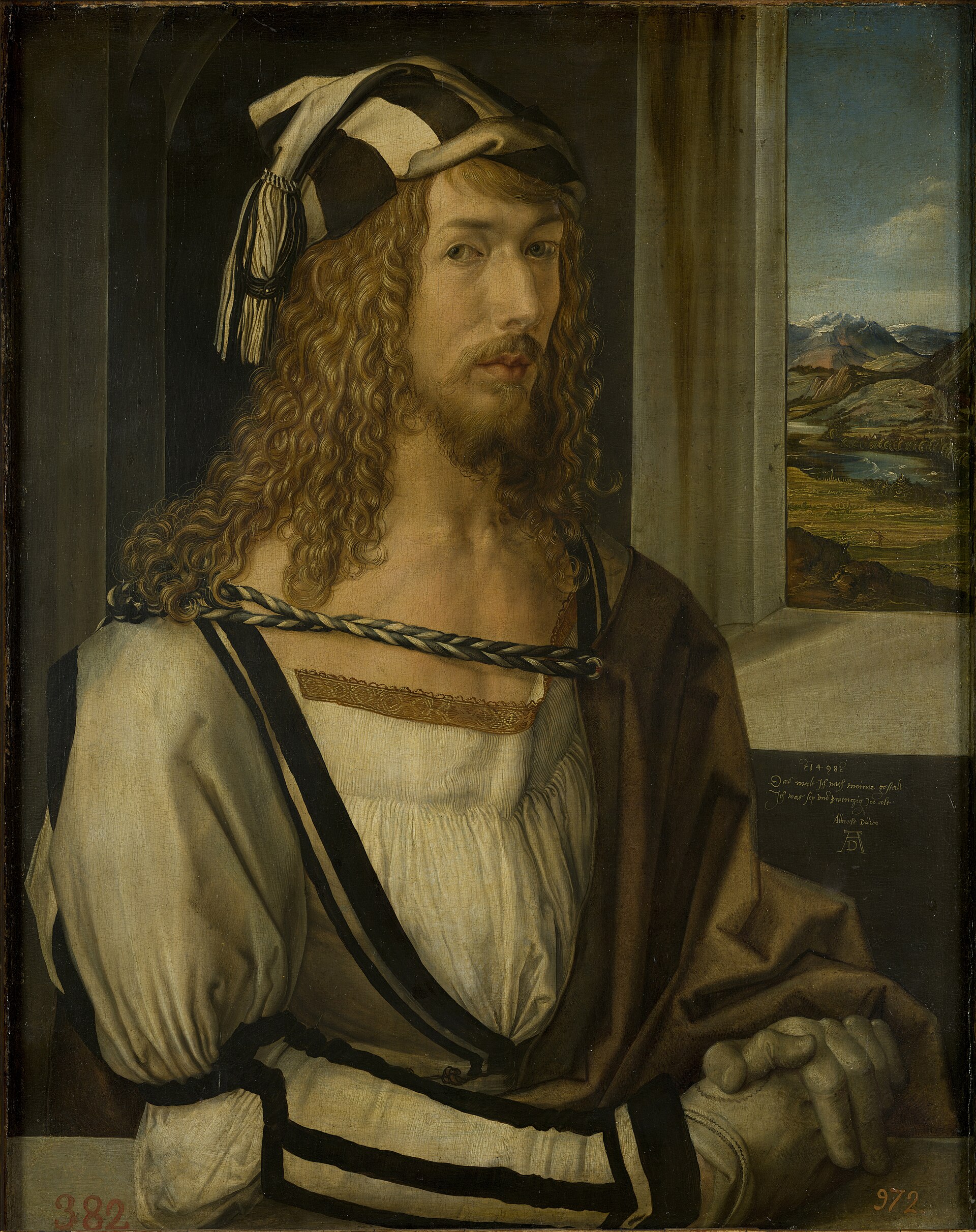 Albrecht Durer, Self-Portrait at 26 (1498), Museo del Prado, Madrid