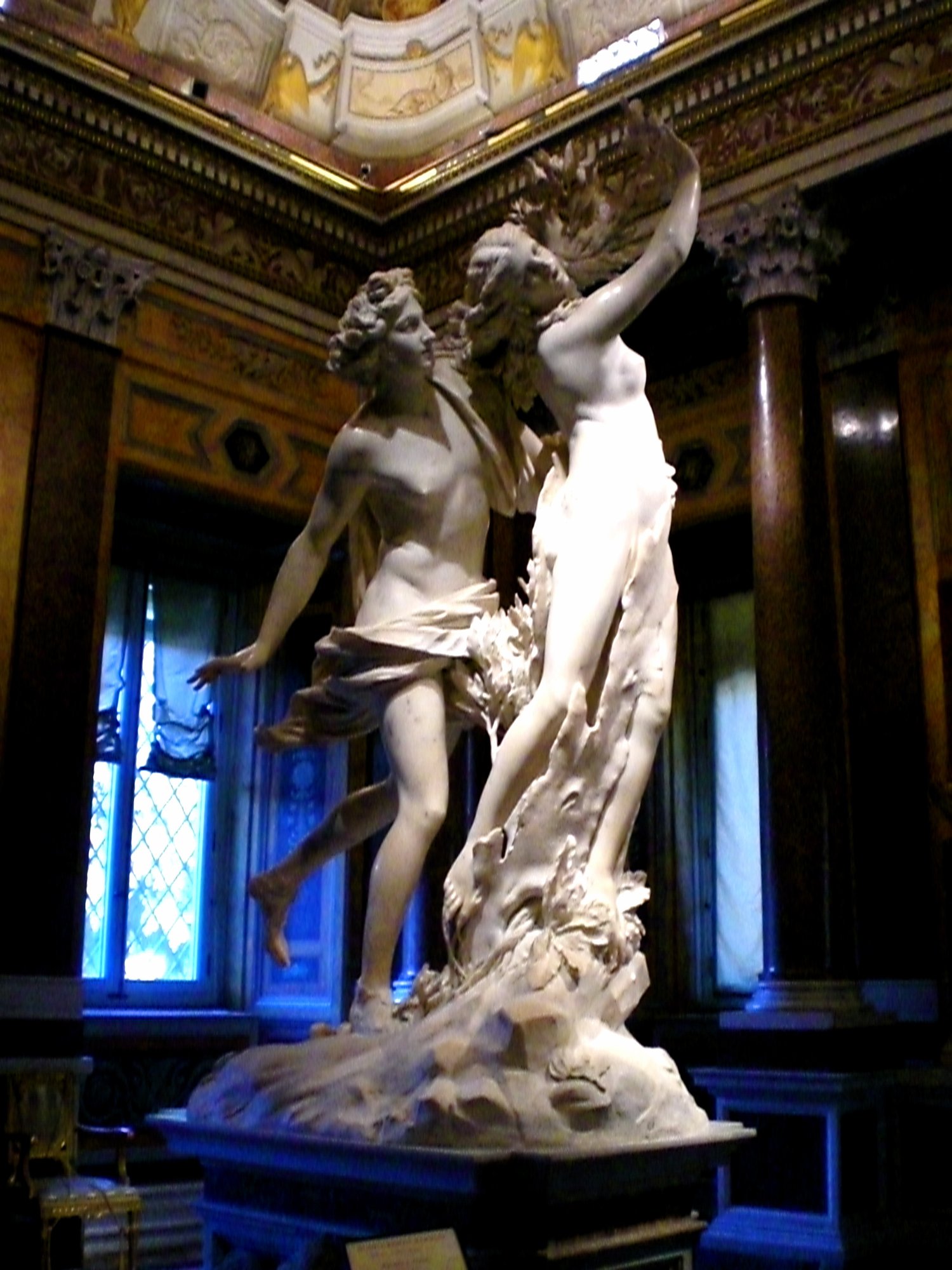 Apollo and Daphne by Gian Lorenzo Bernini, marble sculpture in the Galleria Borghese commissioned by Cardinal Scipione Borghese