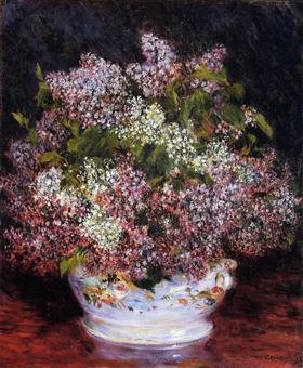 Renoir's Bouquet of Flowers (1878), painted in his Montmartre studio in the same year as the great early dance scenes