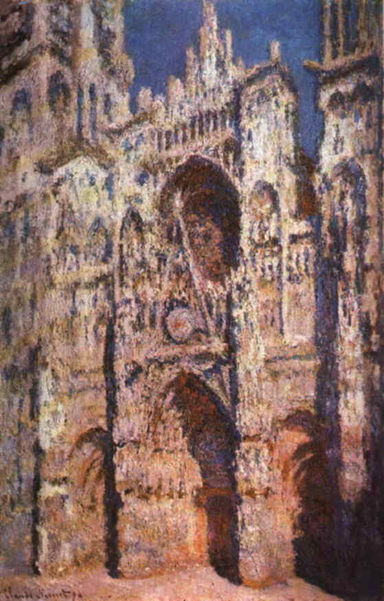 One of Monet's 1894 Rouen Cathedral paintings -- the Orsay hangs five from the series side by side, the easiest place in the world to see how Monet thought about light on a single subject
