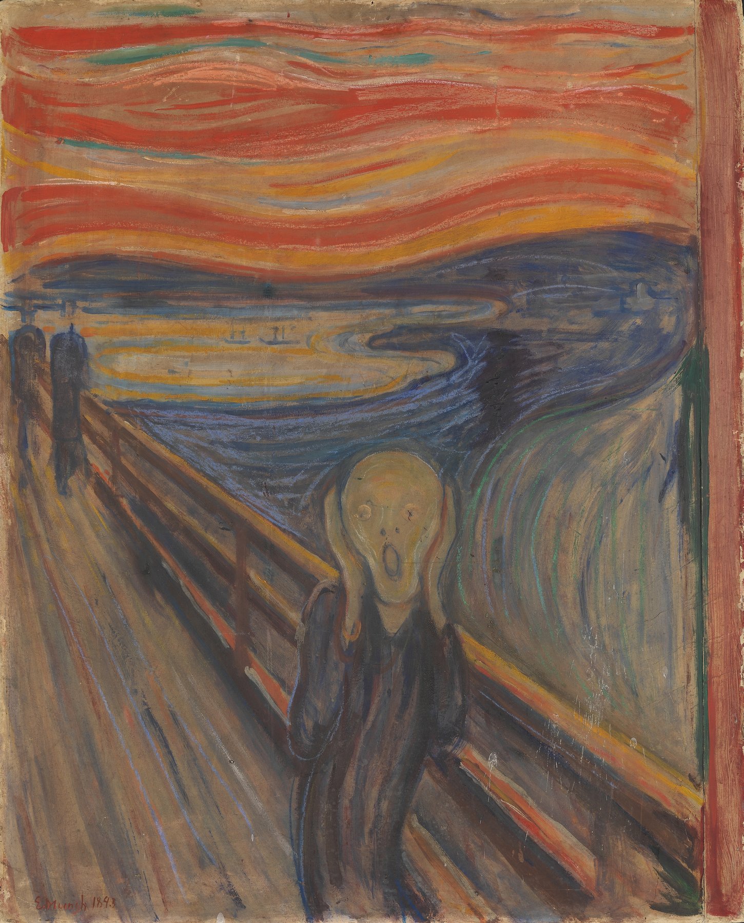 Edvard Munch's The Scream (1893), the picture that became the unofficial flag of Expressionism