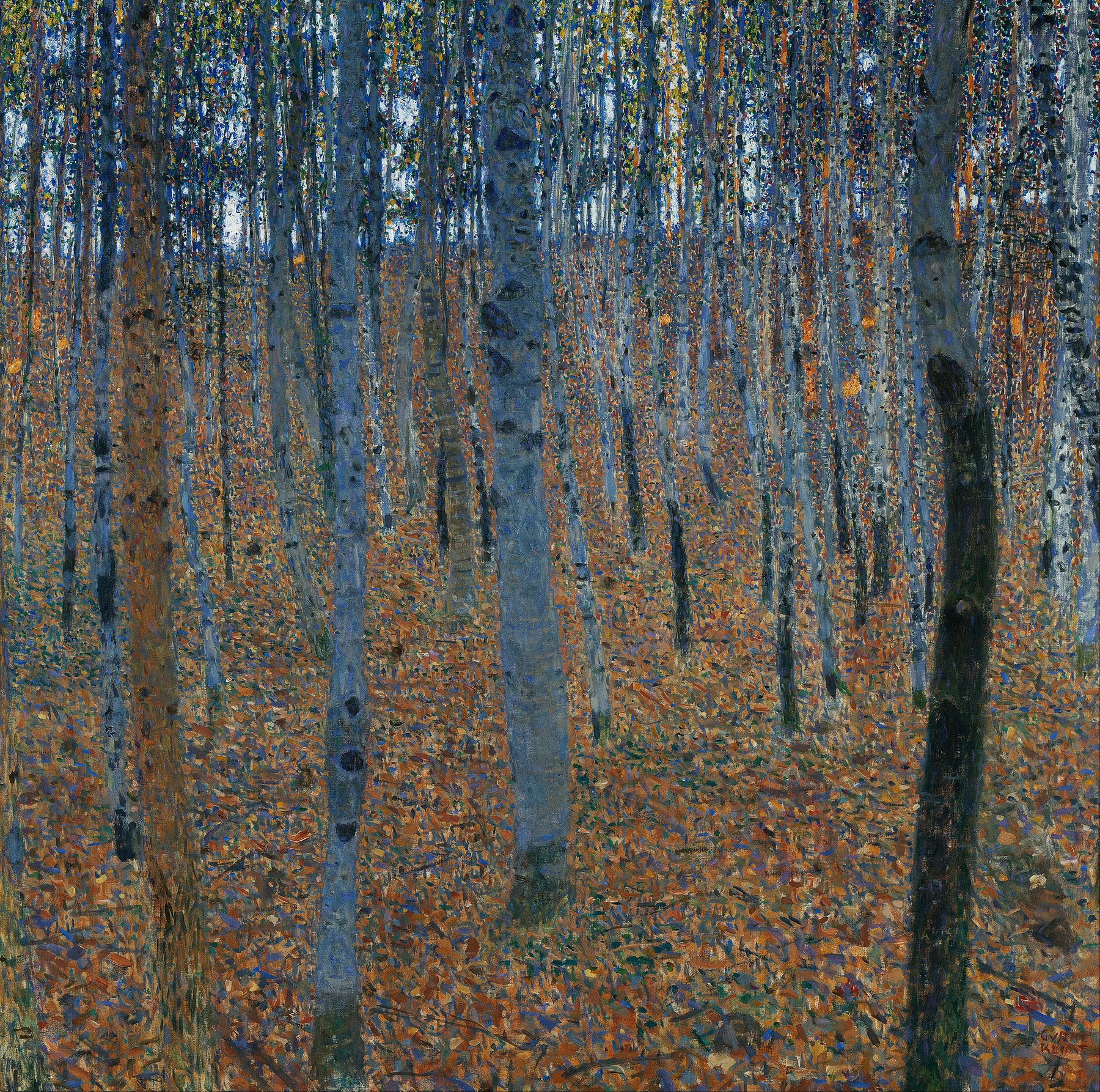 Gustav Klimt, Beech Grove I (1902), Galerie Neue Meister, Dresden