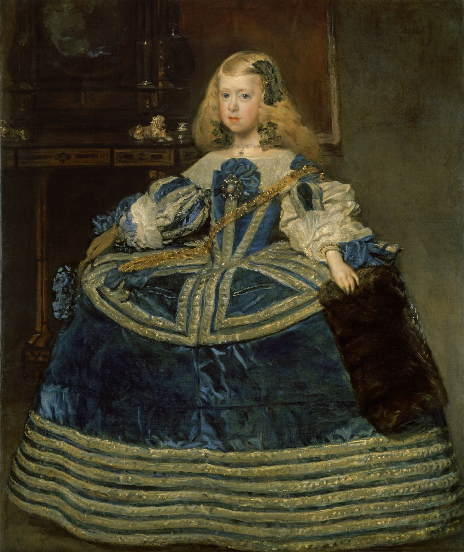 Diego Velazquez, Infanta Margarita Teresa in a Blue Dress (1659), Kunsthistorisches Museum, Vienna