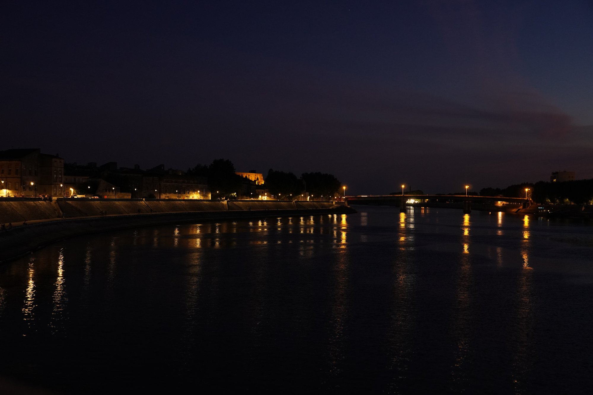 Vincent van Gogh's Starry Night Over the Rhone (1888), on the Orsay fifth floor behind the clock