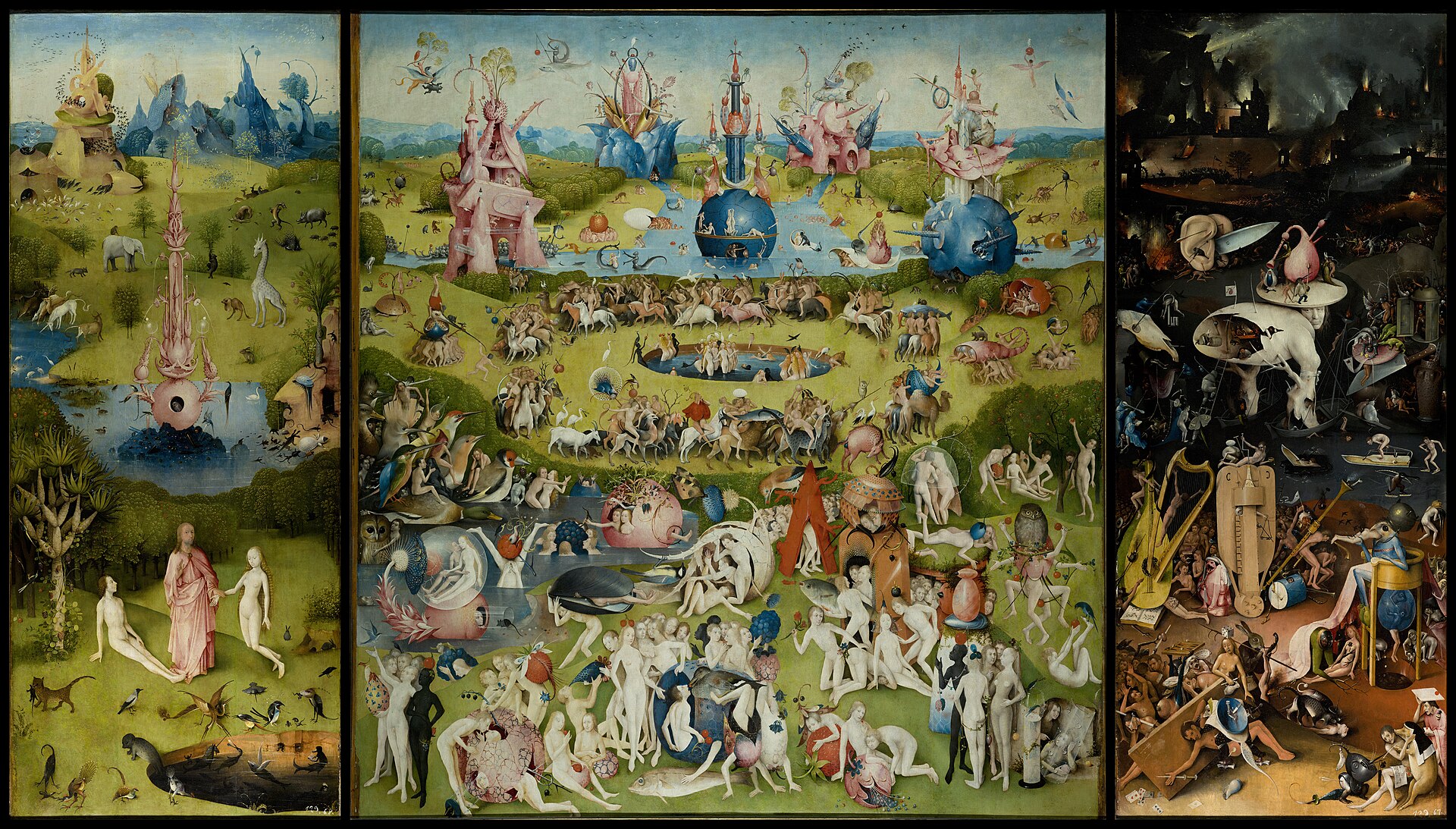 Hieronymus Bosch, The Garden of Earthly Delights, the triptych a Spanish king could not stop looking at, Museo del Prado